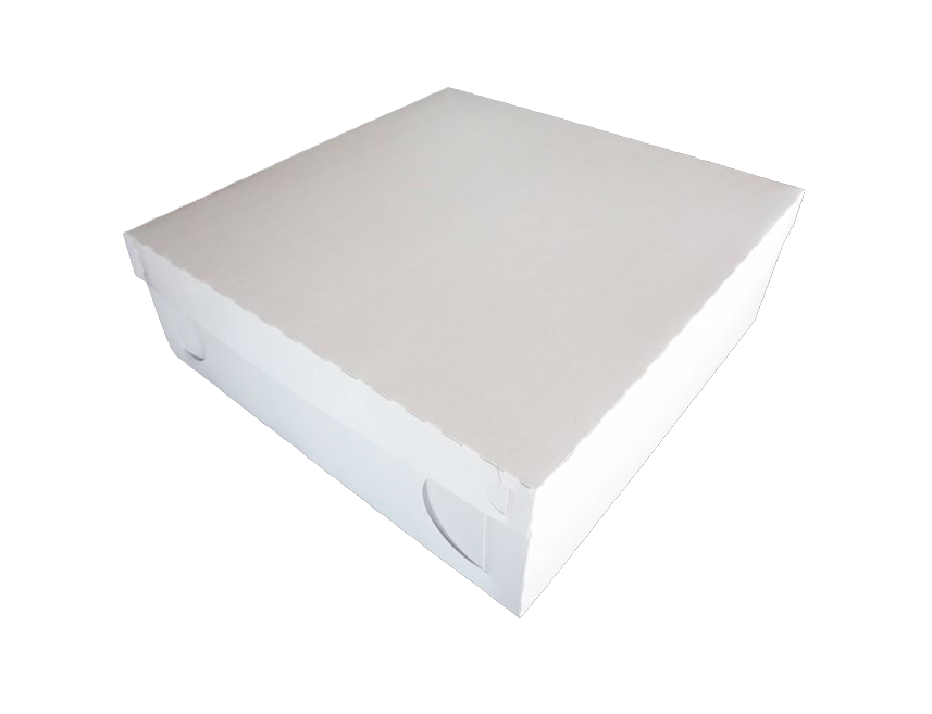 Caja Tarta Blanca Con Tapa 25X25X15 Cm - CreaTuSabor